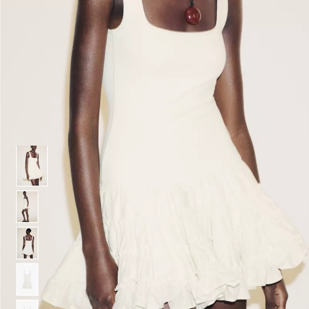 Zara Cream Mini Dress